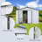 Metal Garden Sheds 10Ftx12ft Outdoor Storage Sheds White-121499150