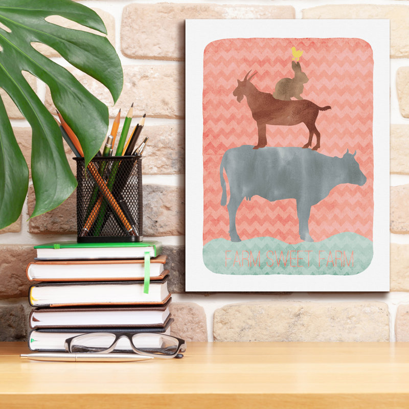  «Farm 1» par Erin Clark, art mural sur toile, 12 po x 16 po