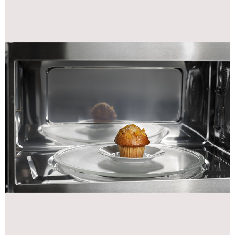 GE Profile 1.7 Cu. Ft. Convection Over-The-Range Microwave Oven, Black Stainless