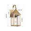 Brass Traditions - Ashford - 1 lumière - 17 pouces - Laiton antique - Laiton massif - Applique murale-1772599282-1772599283-1772599284