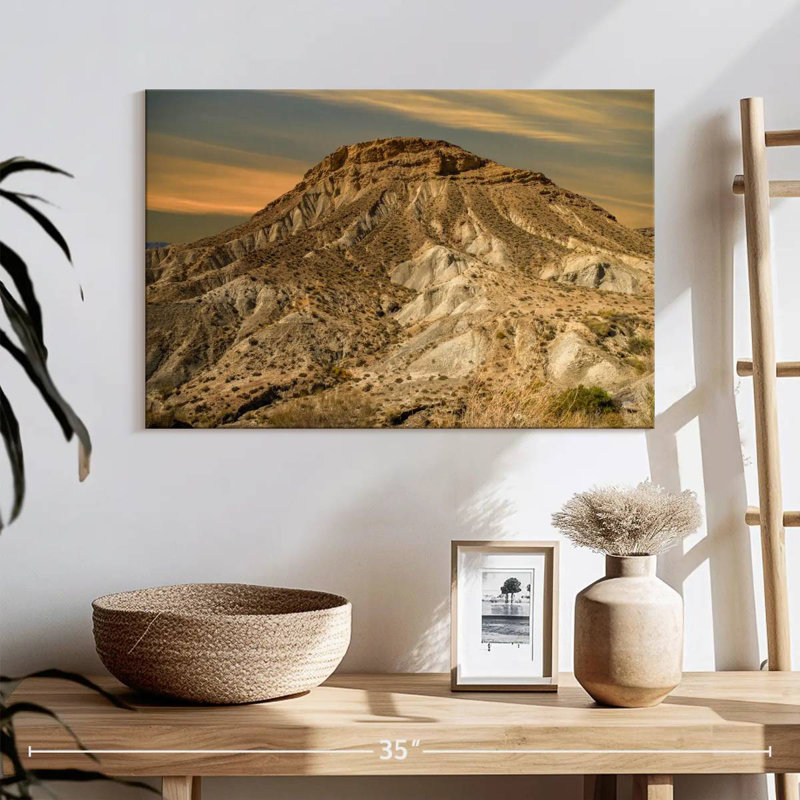Tabernas Desert Mountain, 16" H x 24" W