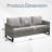 Naresa 3-Seat Patio Outdoor Sofa, All-Weather PE Wicker-1547632662-1547632653