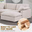 Canapé modulaire surdimensionné 6 pièces en chenille surdimensionné de 110 po avec siège et nuage et repose-pieds amovible-1478734099-1478734109