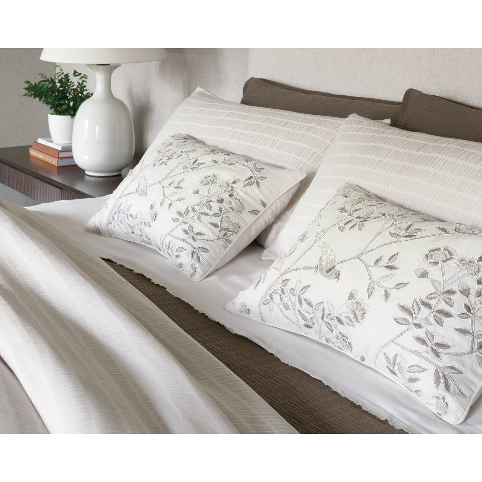 Roark Cotton Coverlet Set, King Coverlet, Brown
