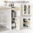 Okeysen Modular 4 Person Bar Height Benching Workstation with Storage & Outlets, Stand Up Desk For Office