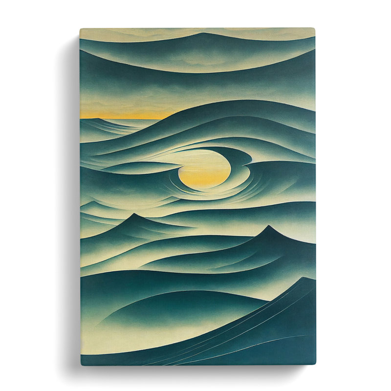 CAN-V0523-2174X Seascape Abstract Vol.8 - Wrapped Canvas Print, 50cm H x 35cm W x 3cm D