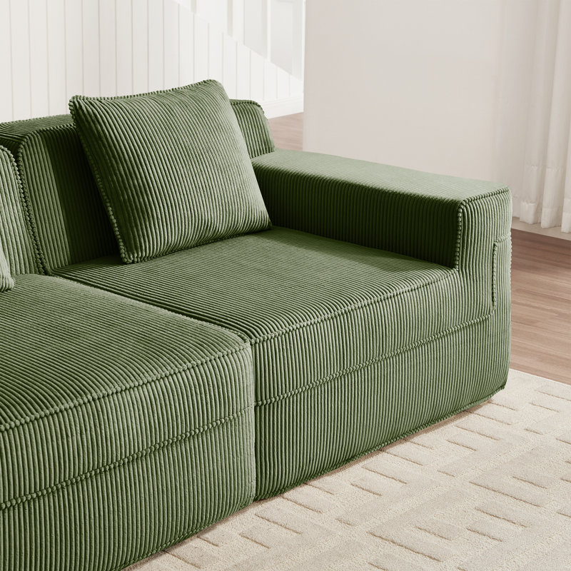 Minimalist Ottoman, Green