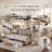 White Pine Frame Twin XL Bunk Bed With Trundle, Storage Drawers, Storage Staircase And Wardrobe-1076624440