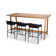 Knightly Rectangular Teak Outdoor Bar Table