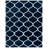 Geometric Power Loom Navy/White Area Rug-1741721486