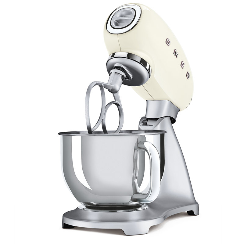 SMEG 50's Retro Style Stand Mixer, Cream/Silver