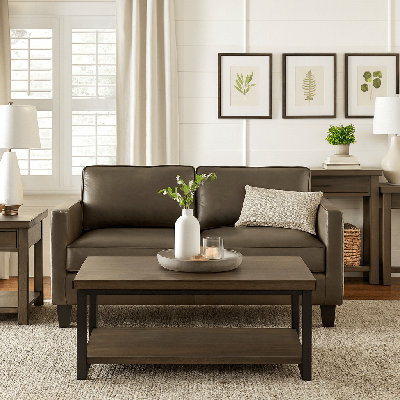 Sierra Billups 61" Love Seat In 100% Top Grain Leather With Handmade Craftsmanship