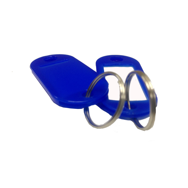 Fixturedisplays® - Lot de 100 étiquettes d'identification avec porte-clés et anneaux fendus 15124