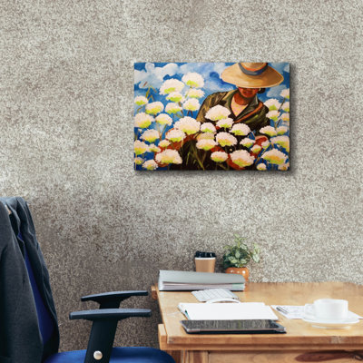 "Epic Graffiti" Some Day Sharecropper 1 "par Janie McGee, art mural sur toile, 26 po x 18 po