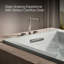 Underscore Rectangle 66-In X 36-In Heated Bubblemassage Air Bath With Bask, Reversible Drain-273699459