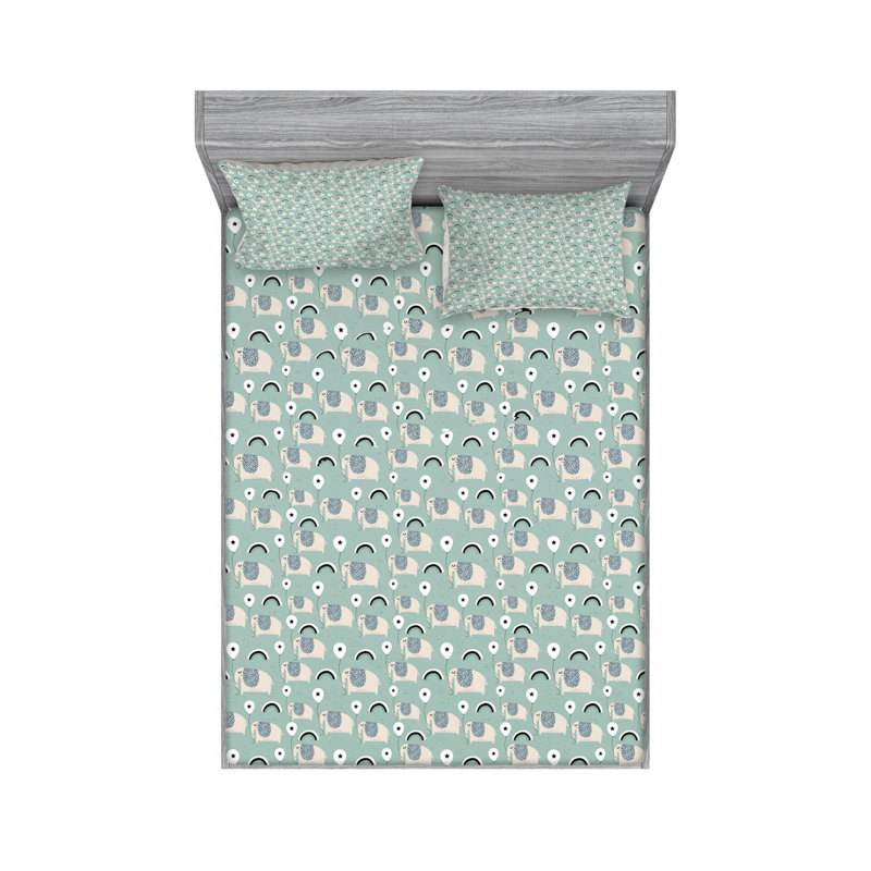 Microfiber Floral Sheet Set, Sunflower, Full Sheet Set + Fitted Sheet