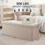Banc de rangement rembourré Torryn-289855773