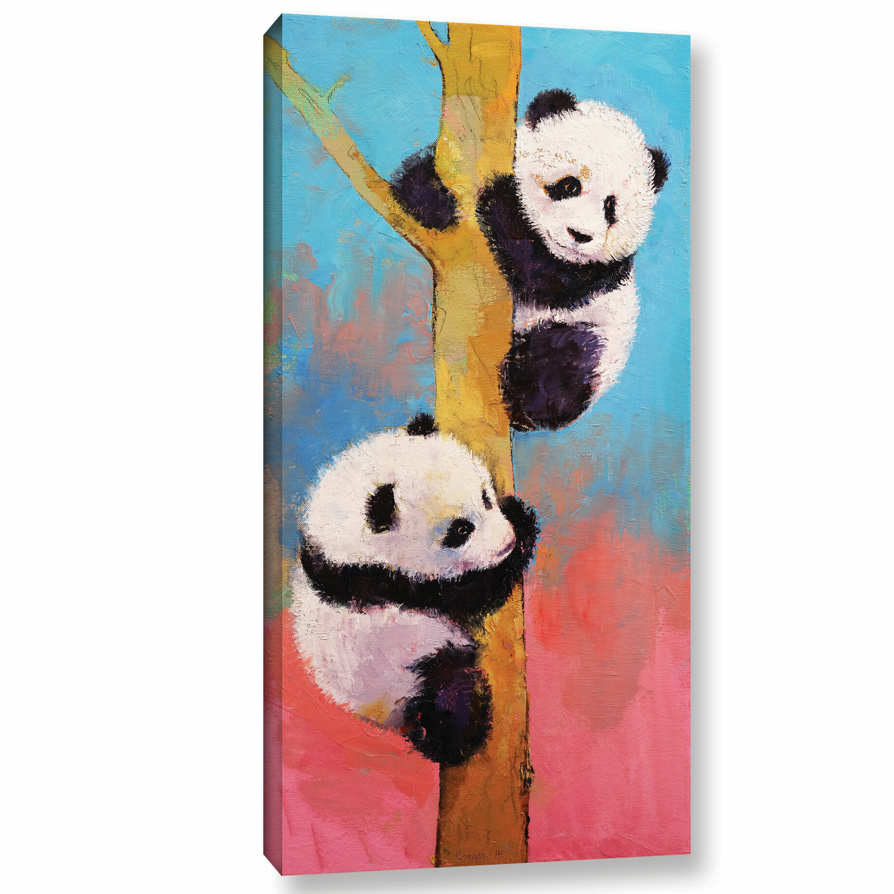 Bungalow Rose  Panda Fun  on Canvas | Wayfair