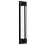 Barre de meuble-lavabo à DEL intégrée noire de 24 po, à DEL écoénergétique et lumineuse, 350 lumens 20 W, sélection de la température de 3 couleurs, fonction à intensité variable, diffuseur en verre sérigraphié, installation sans effort,