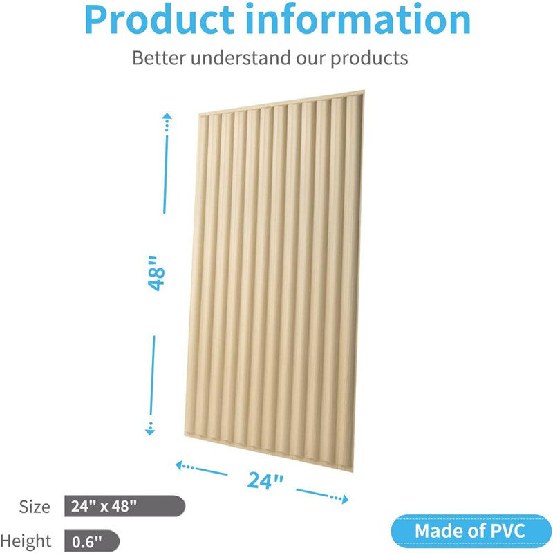 Carreaux de plafond tombant 2 x 4 pi en chêne, demi-cylindre de 12 feuilles ...