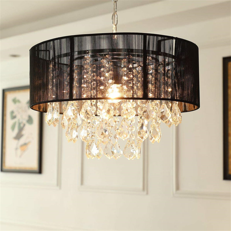 Forbis Chandelier, Mattschwarz