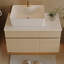 Petit meuble-lavabo flottant simple avec lavabo