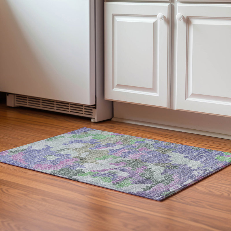 Premium Machine Washable Farolt AMF1906 Geometric Rug, Rectangle 1'8" x 2'6"