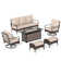 7 - Person Patio Conversation Set With Swiveling Lounge Chairs
