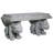 Gargoyle Resin Outdoor Bench