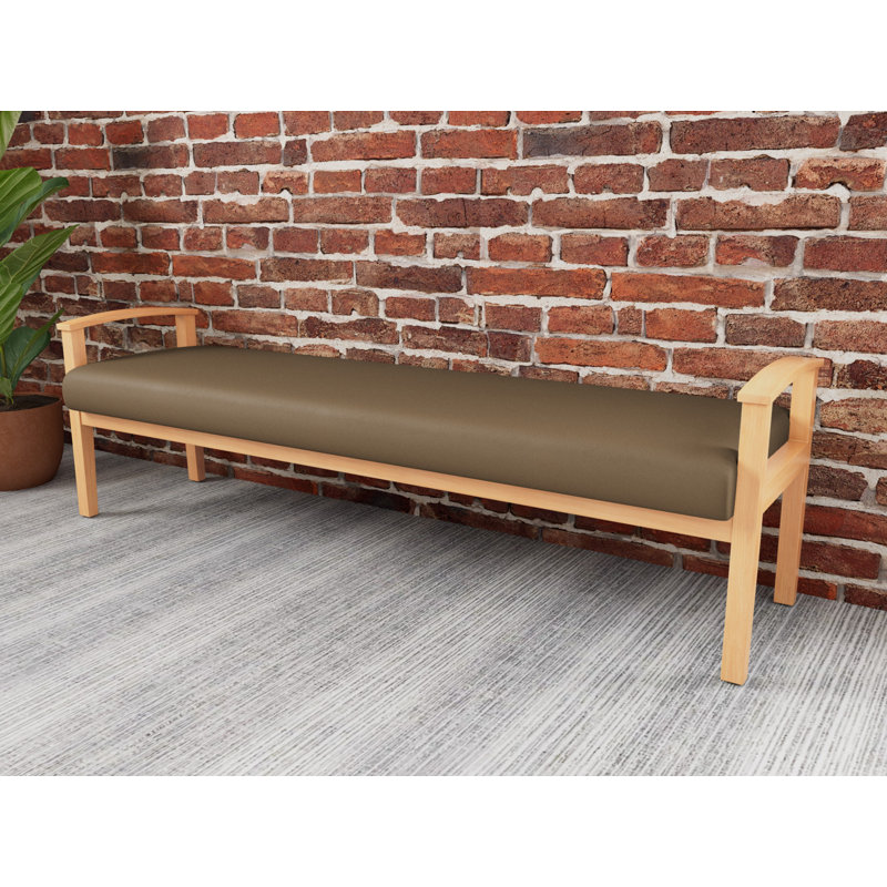 Banc en bois massif Amherst, Patriot Plus taupe, Naturel