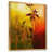 Toile avec cadre flottant or