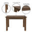 Taren Rectangular Solid Pine Farmhouse Dining Table-124623242-124623675
