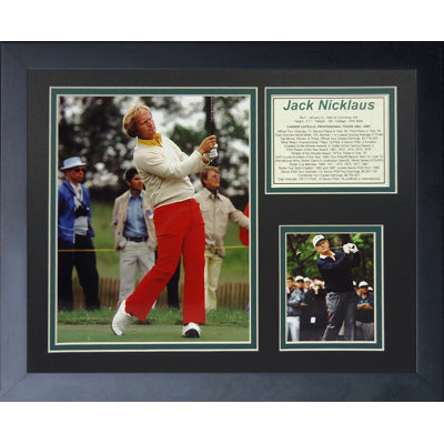 Souvenirs encadrée jack nicklaus