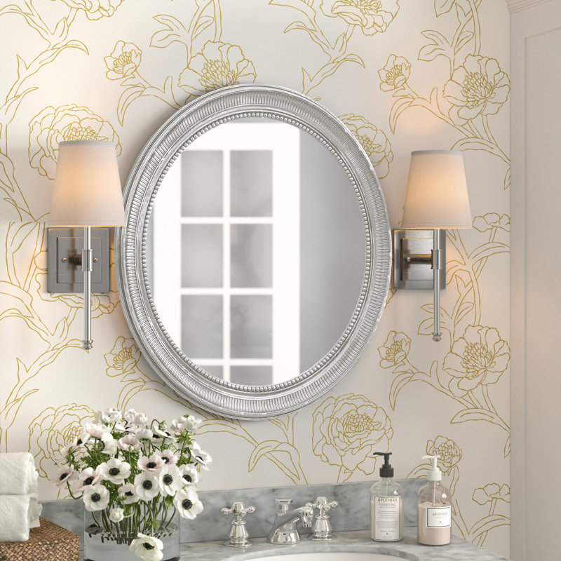 Burbage Wall Mirror, Silver