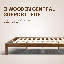 Structure de lit en bois massif NTC Sapa - Menuiserie japonaise minimaliste, pas de sommier tapissier, lattes silencieuses, assemblage facile-1995326085-1995326090