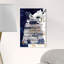 Pensées bleues profondes - Impression sur toile-51240091-51240098