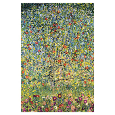 «Apple Tree» par Gustav Klimt, reproduction d'art sur toile tendue encadrée