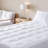 Tonsey Cotton Quilted Mattress Pad Fitted Mattress Topper with Deep Pocket-1460295379