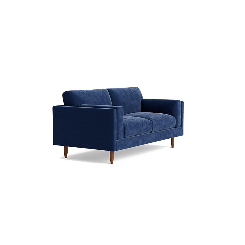 Skinny Fat Loveseat (70"), Performance Velvet - Uniform