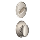 Siena Single Cylinder Interior Knob Set (Exterior Portion Sold Separately)