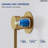 Wall Mounted Bathroom Faucet, Single-handle Bathroom Sink Faucet with Drain Assembly-125423836