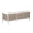 Lilah White Aluminum 3 Seater Sofa