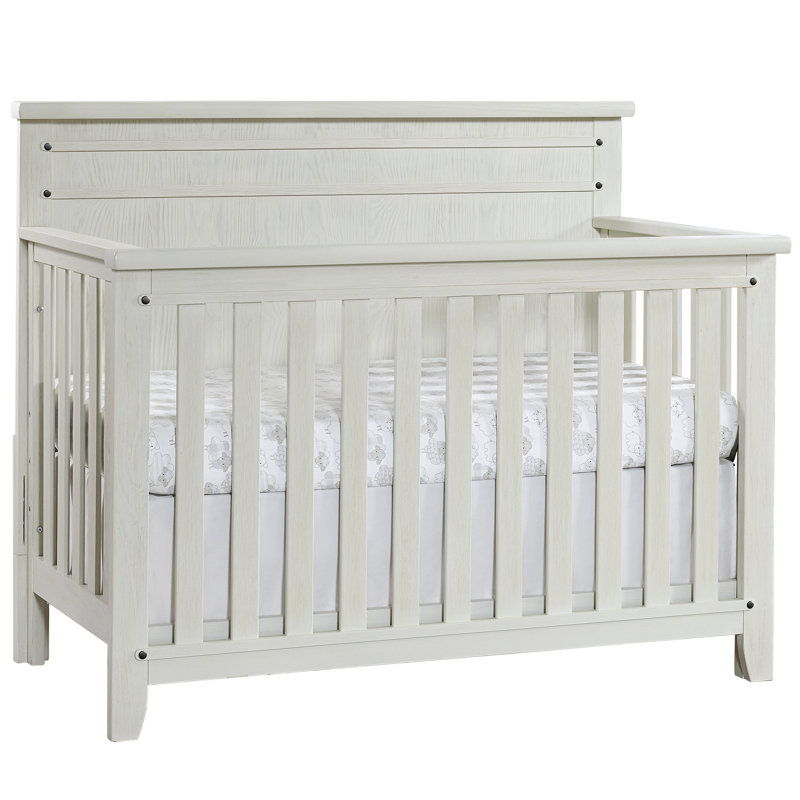 Ellison 4 in 1 Convertible Crib, Rustic White
