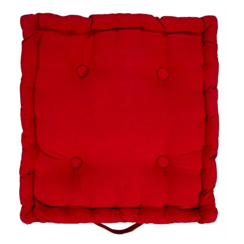 Samyo 45x45+10cm Box Cushion Seat Cushion, Red