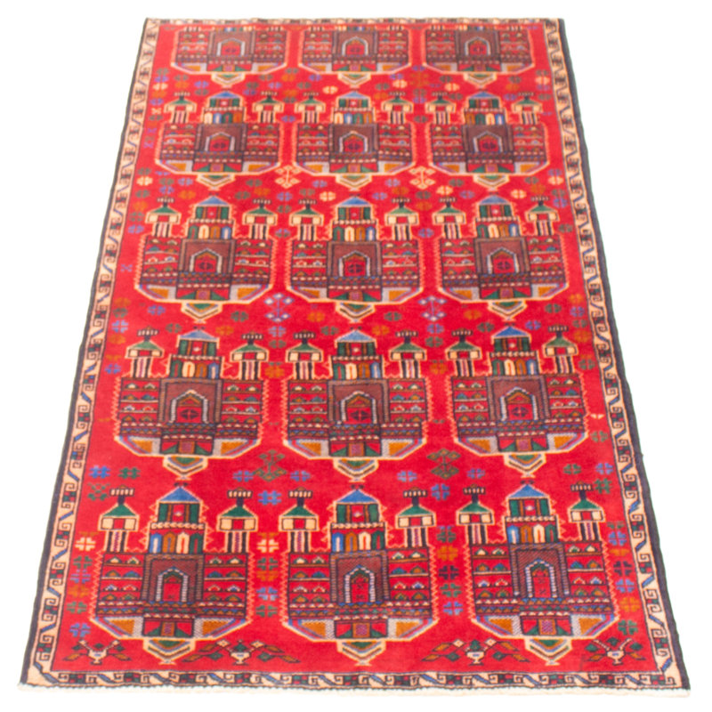 Teimani Red Rug 3'1" x 6'0"