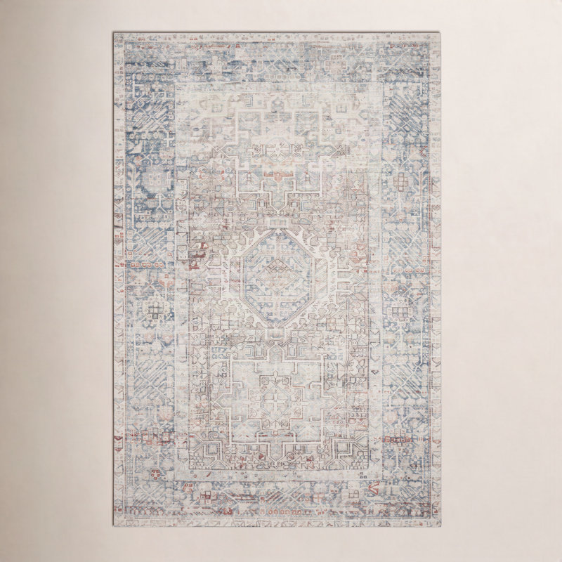 Tapis naturel / océan Chris Loves Julia x Loloi Jules, Rectangle 9 pi 6 po x 14 pi