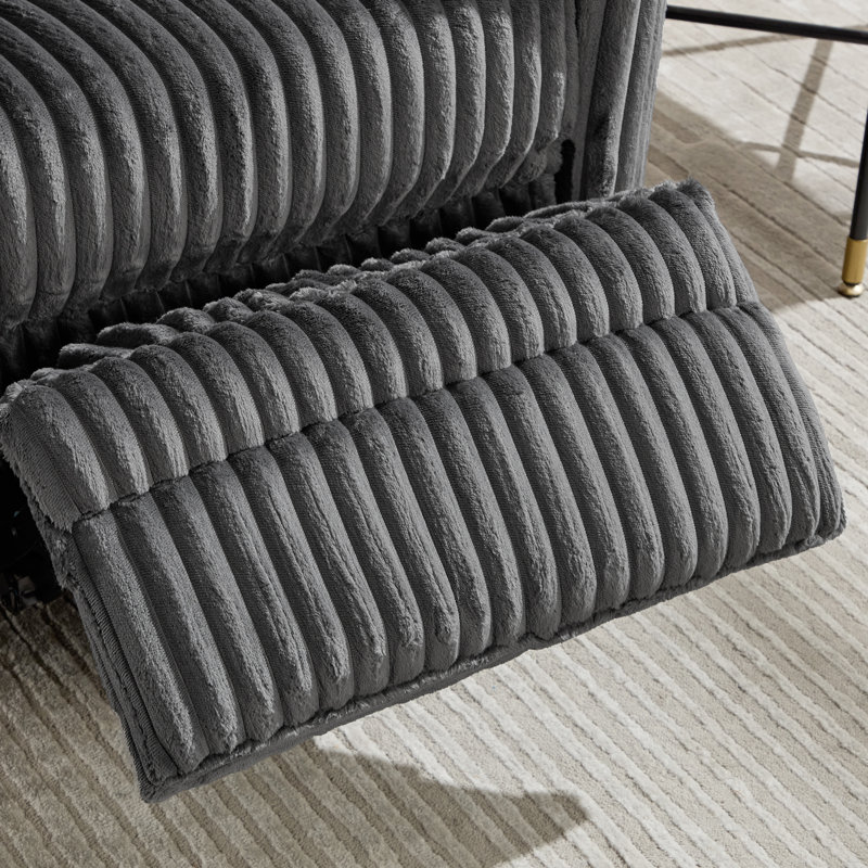 Elegant Swivel Rocker Power Recliner With Customizable Cushions For Maximum Comfort, Dark Gray