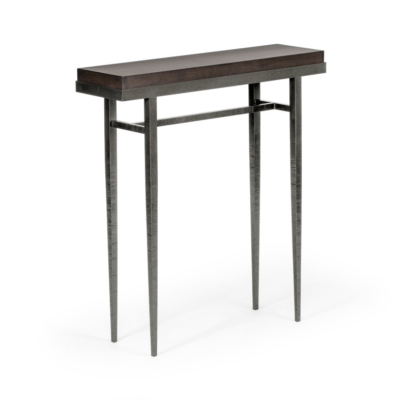 Wick Console Table, Natural Iron, 32" H x  30" W x 8.5" D, Espresso