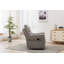 Fauteuil inclinable pivotant en tissu berçant