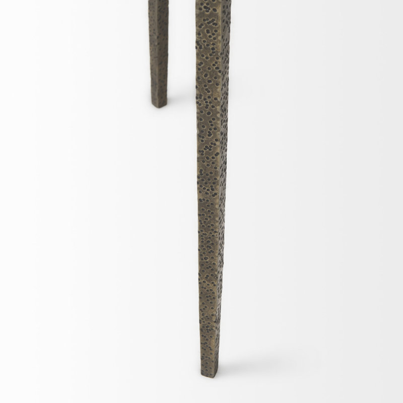 Table de bout avec rangement en verre à 3 pieds Labros